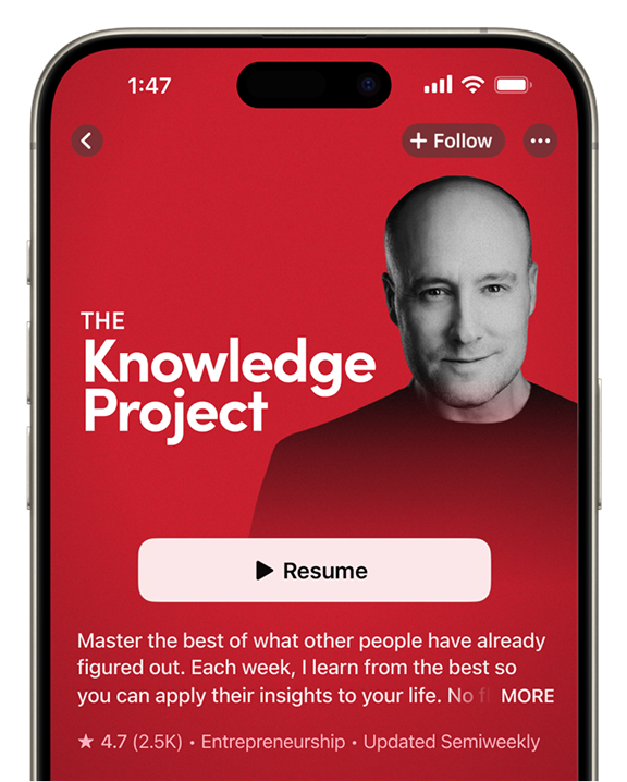 The Knowledge Project Podcast with Shane Parrish